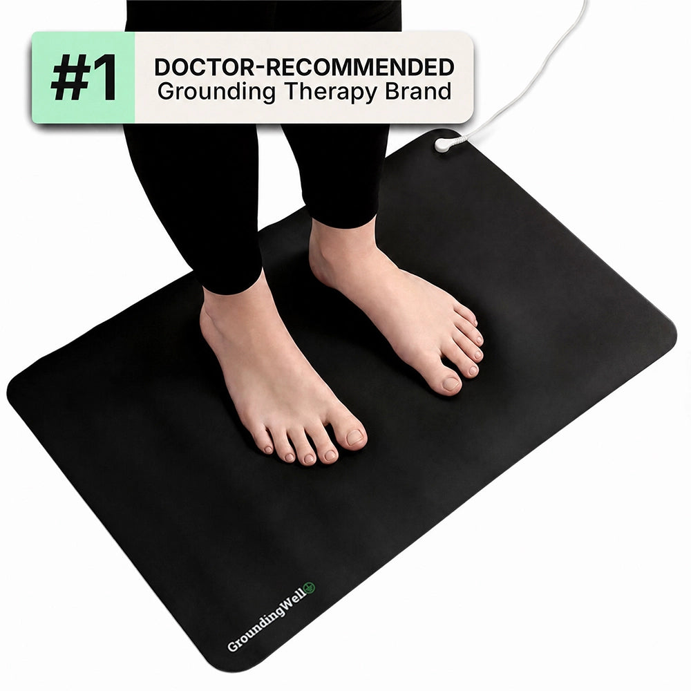 Person Using GroundingWell Mat